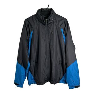 PGA Tour Men' Official Long Sleeve‎ Hoodie WindbreakerFull Zip Black/Whit…